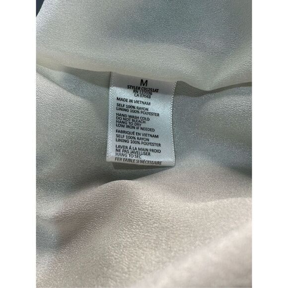 Anthropologie Paper Crane women sea foam green wide stretch pants size M #28-179 - Picture 4 of 6